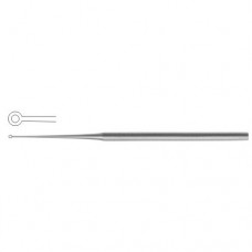 Buck Ear Curette Fig. 0 - Straight - Blunt Stainless Steel, 17 cm - 6 3/4" 